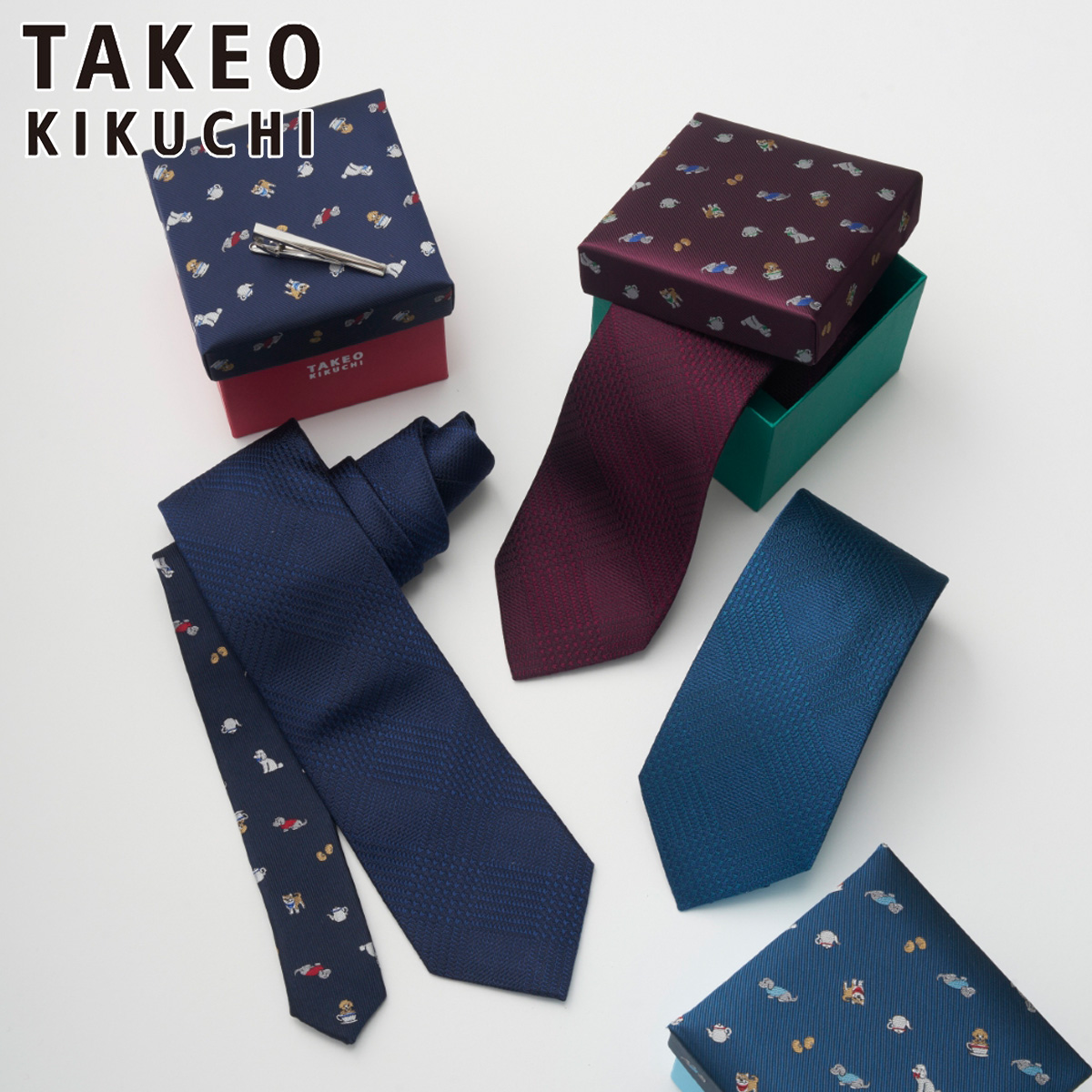 TAKEO KIKUCHI（タケオキクチ） ネクタイ タイバーBOXセット 125515261