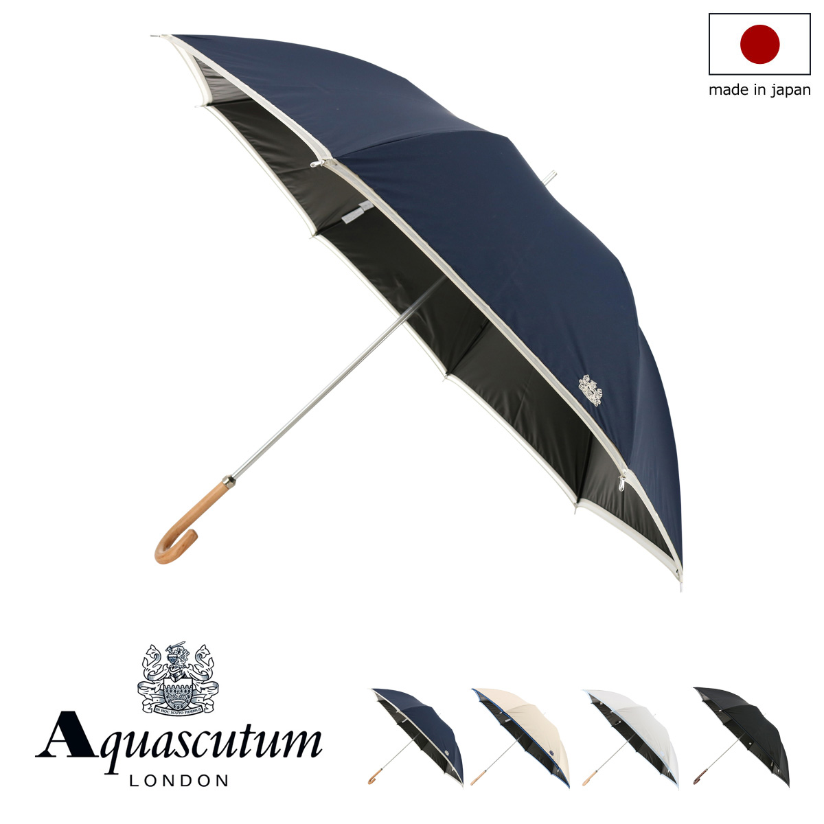 アクアスキュータム 長傘 レディース 1AQ 11062-62 日本製 Aquascutum