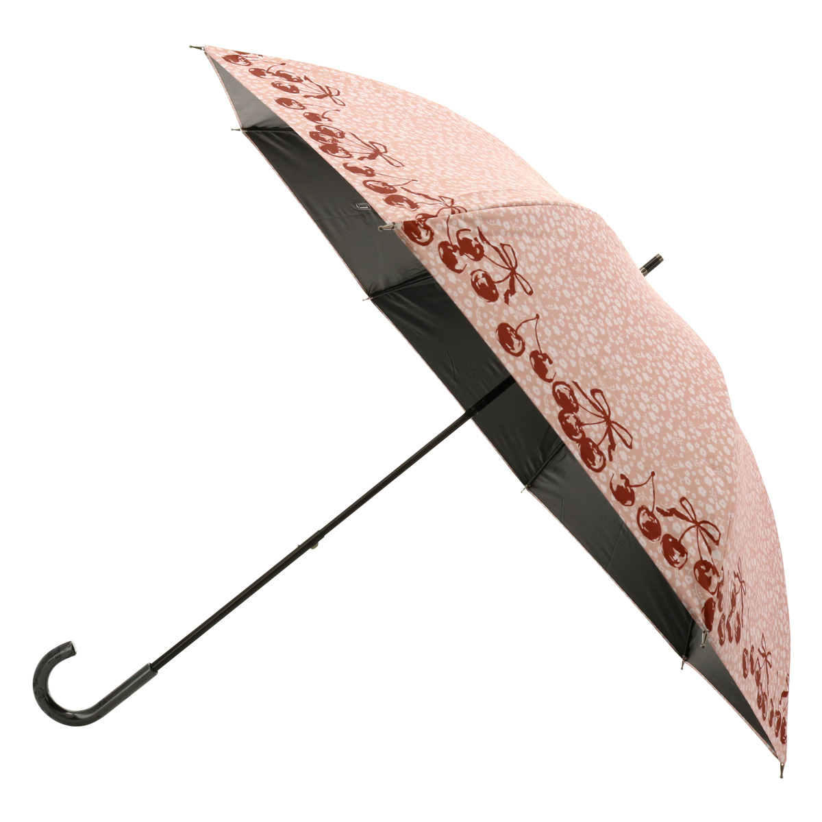 アナスイ ショート傘 レディース チェリー 1AS23013-13 ANNA SUI 晴雨兼用 雨傘 日傘 遮光 UVカット 遮熱 さくらんぼ 花柄