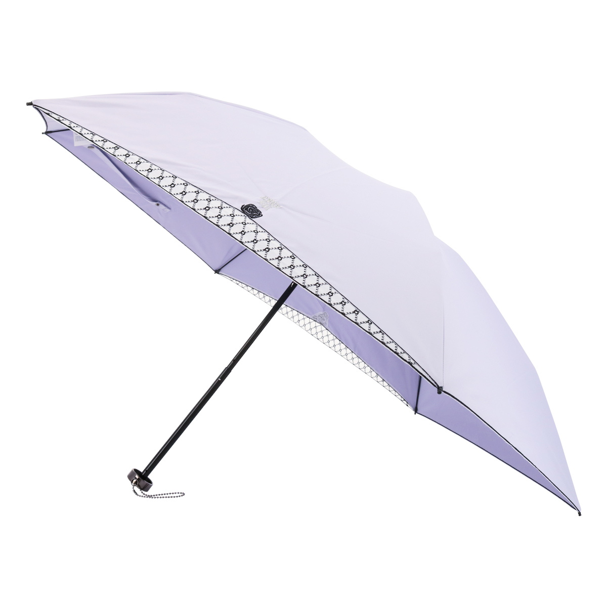 アナスイ 折りたたみ傘 雨傘 日傘 オーガンジーカットワーク刺繍 1AS27018-18 ANNA SUI 晴雨兼用 遮光 遮熱 UVカット 薔薇  アナ スイ