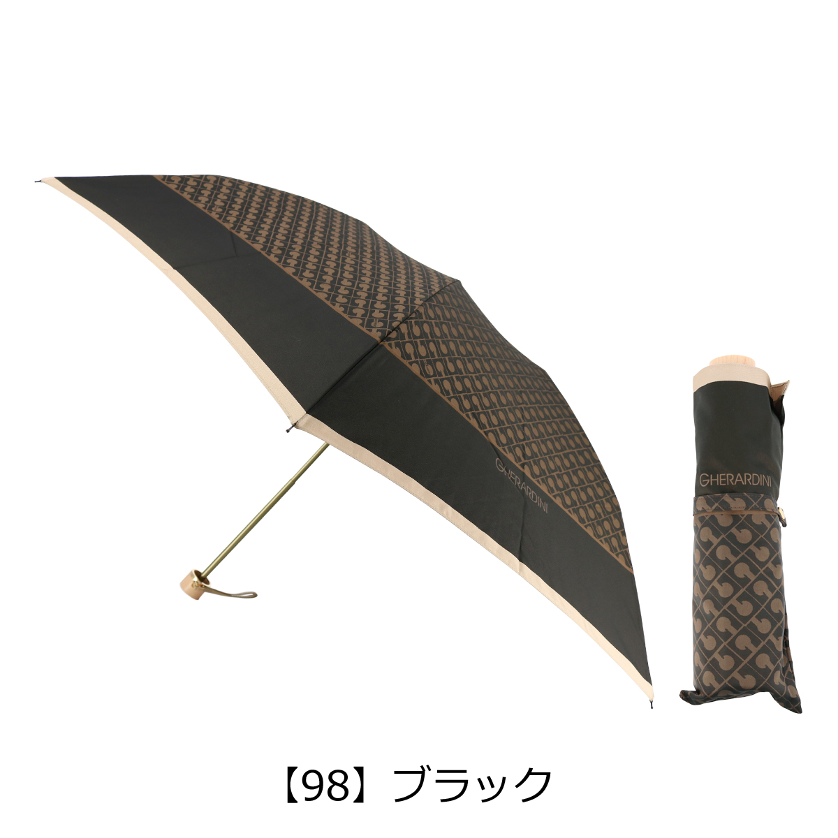 ゲラルディーニ 折りたたみ傘 レディース 1GD 17001-01 日本製 GHERARDINI 雨傘 ブランド 90-99cm