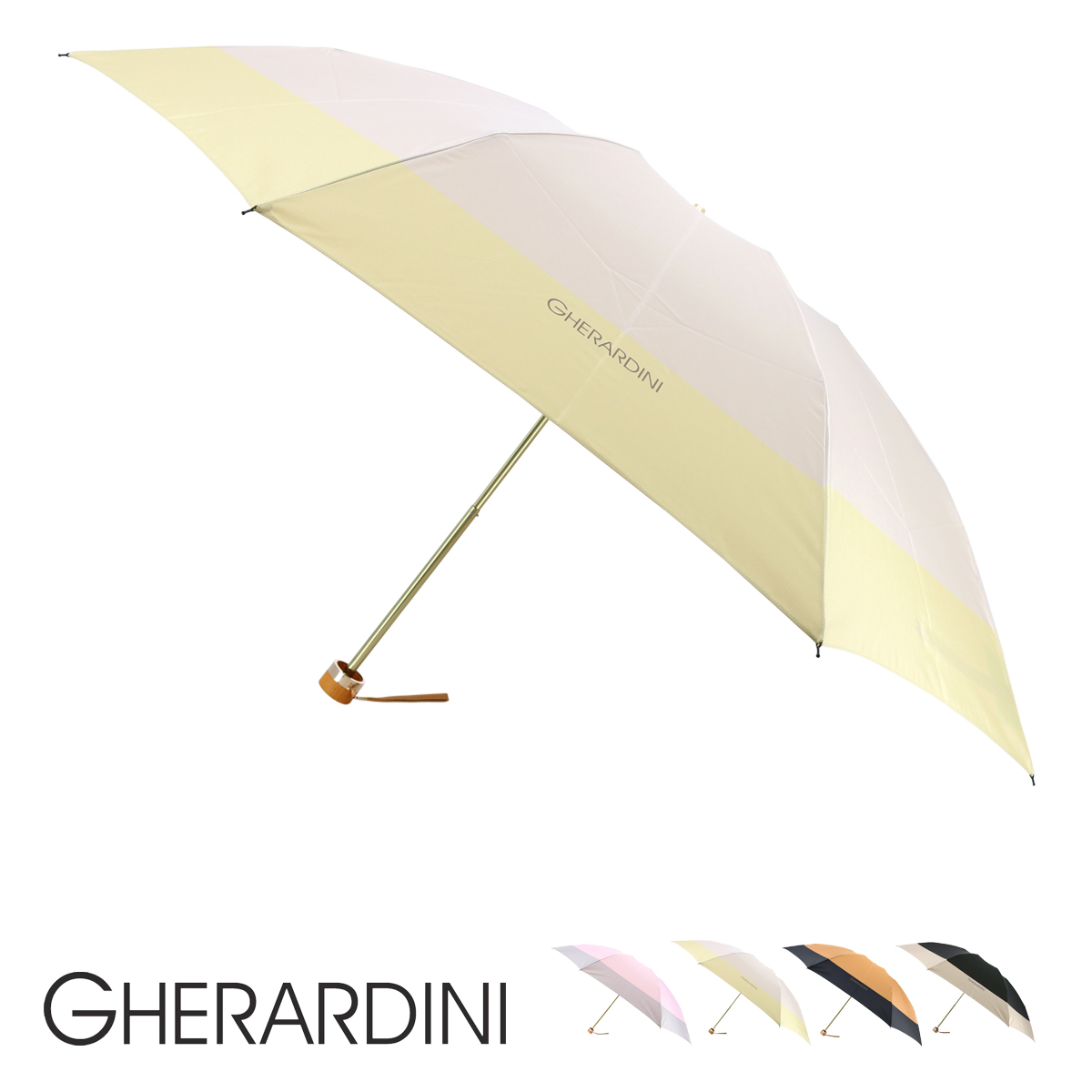 ゲラルディーニ 折りたたみ傘 レディース 1GD 17038-38 日本製 GHERARDINI 雨傘 ブランド 90-99cm