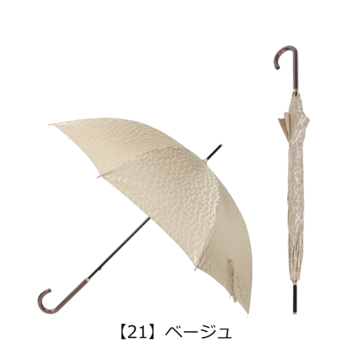 ランバンコレクション 傘 長傘 レディース 手開き式 雨傘 21-083-10576 