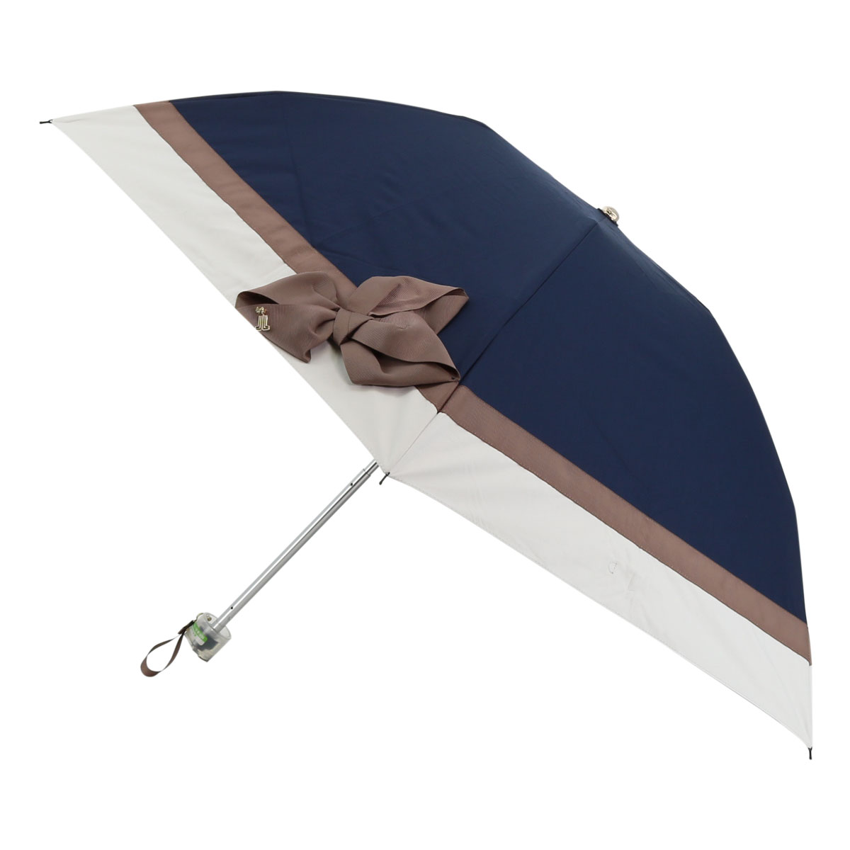 LANVIN en Bleu 傘 晴雨兼用日傘 サテンリボン レディース