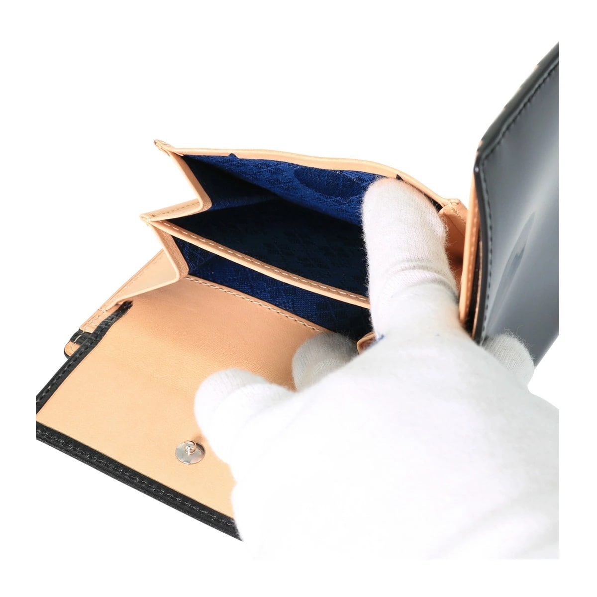 あきページ P.I.D ピーアイディ 二つ折り財布 ヴァスト 25262 ブラック(- 【10