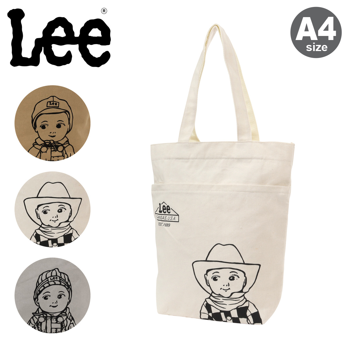 Lee（リー） トートバッグ A4 キャンバス バディーリー レディース