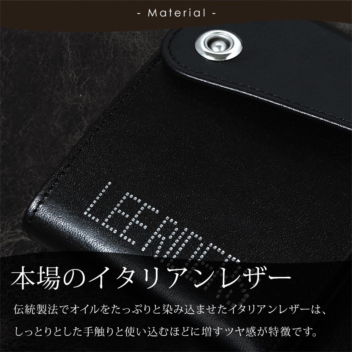 Lee LEE 二つ折り財布 大容量 L字ファスナー ミドルウォレット