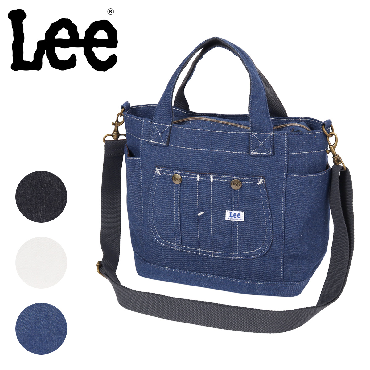 Lee（リー） トートバッグ 2WAY デニム調 メンズ レディース 320-5026