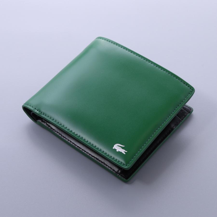 ラコステ 二つ折り財布 メンズプレミアム NH1102K LACOSTE メンズ 牛革 レザー 復刻 別注モデル(10450円)