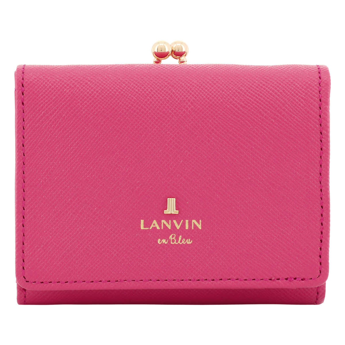 ランバンオンブルー 三つ折り財布 がま口 本革 レディース リュクサンブール 482814 LANVIN en Bleu ミニ財布 牛革 レザー｜sacsbar｜04