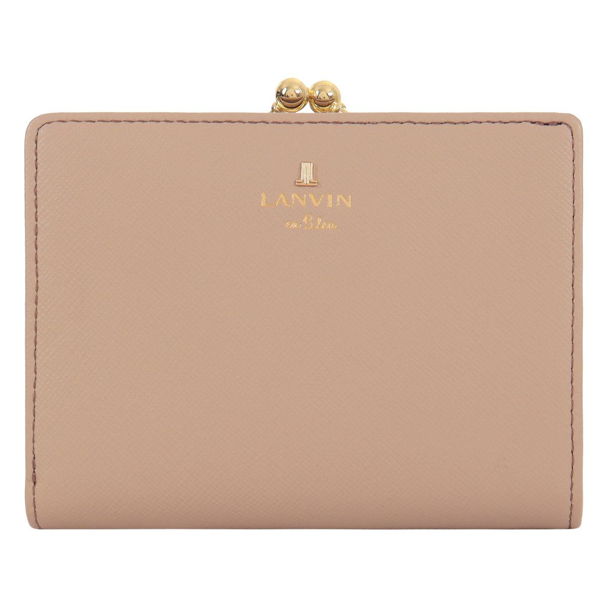 LANVIN en Bleu ランバンオンブルー 二つ折り財布 がま口 本革