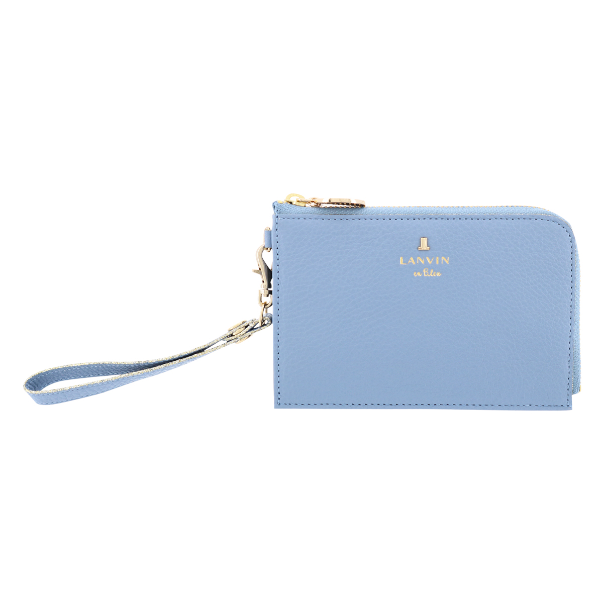 ランバンオンブルー 財布 薄型 薄マチ キーチェーン付き 本革 ラニー レディース 483224 LANVIN en Bleu カードケース  フラグメントケース