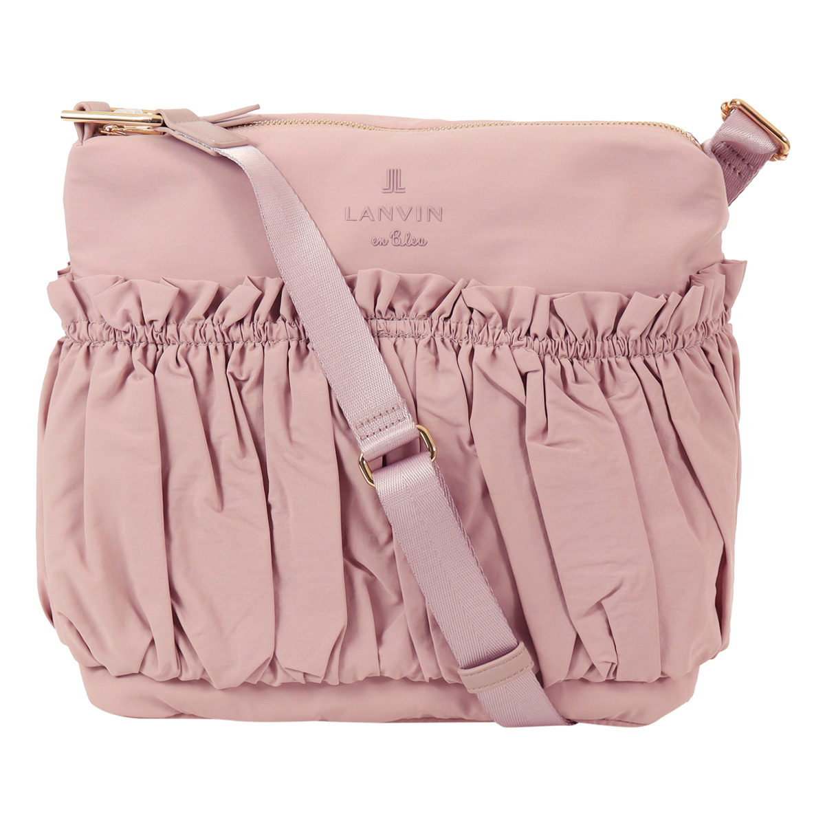 ランバンオンブルー ショルダーバッグ 軽量 レディース 484512 グラシリィ LANVIN en Bleu ミニショルダー ギャザー 上品の画像