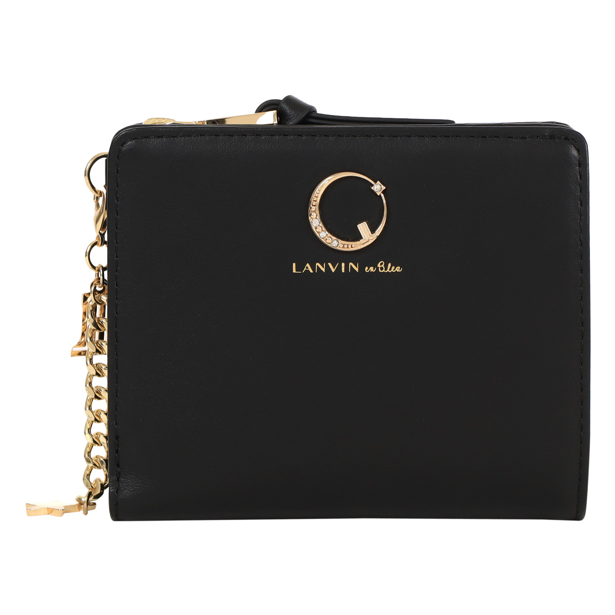 LANVIN en Bleu ランバンオンブルー 二つ折り財布 Lファスナー