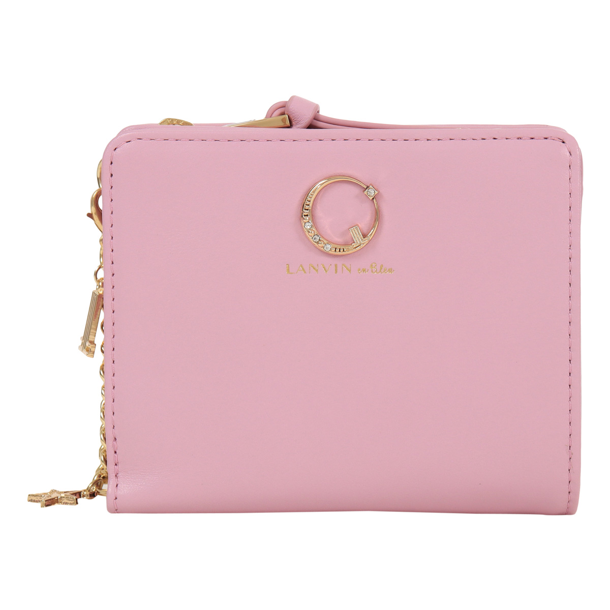LANVIN en Bleu ランバンオンブルー 二つ折り財布 Lファスナー