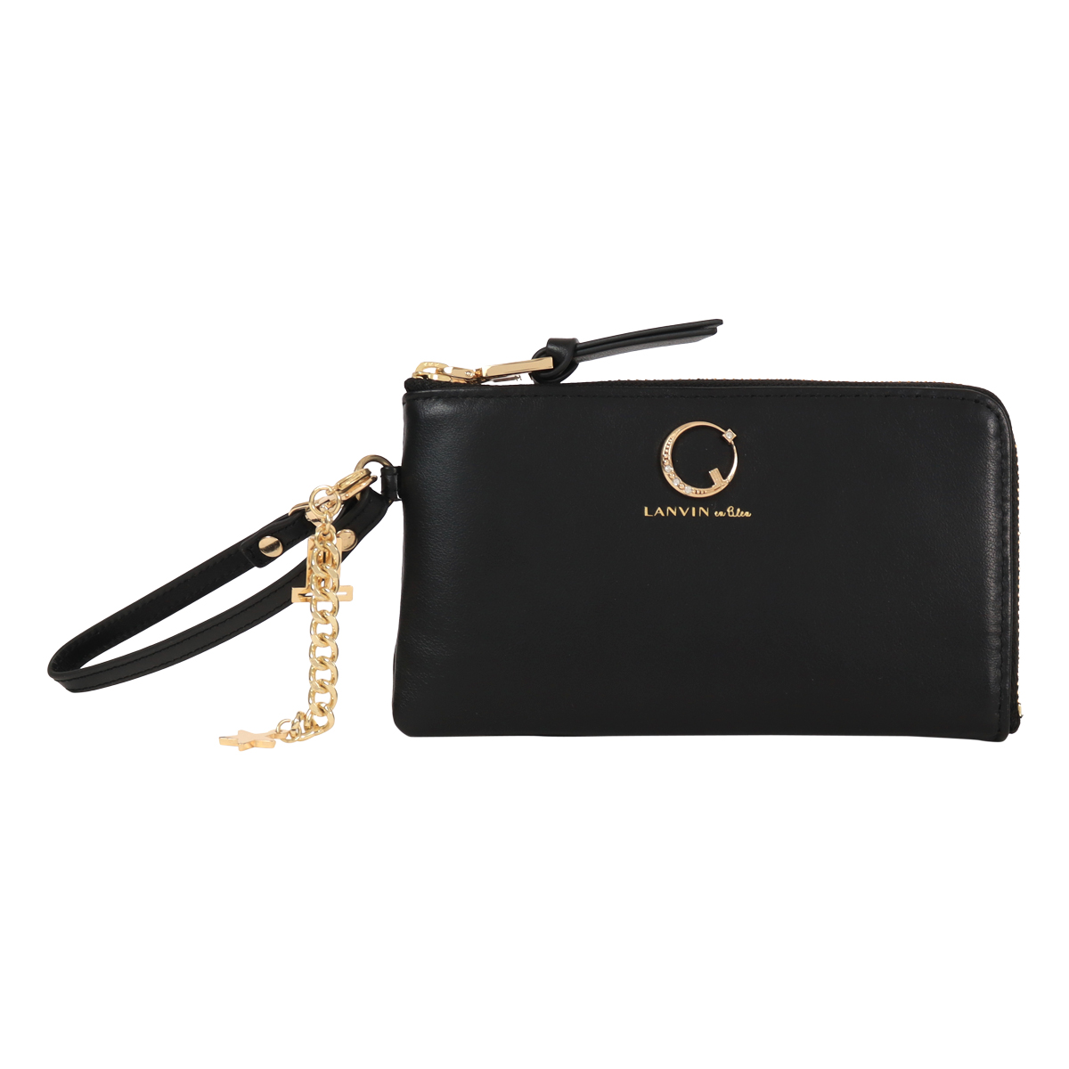LANVIN en Bleu ランバンオンブルー フラグメントケース 財布 本革