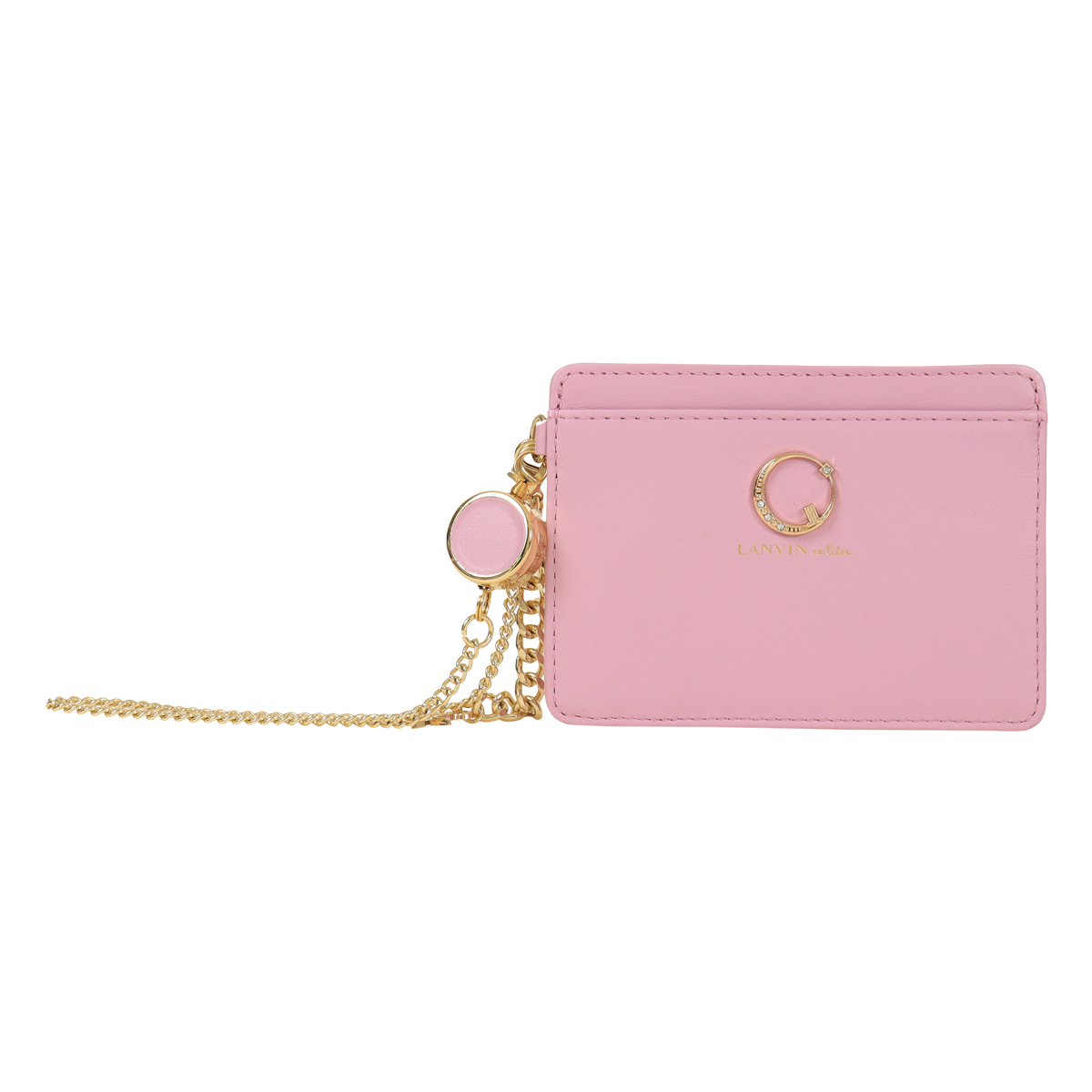 B1A4 パスケース LANVIN en Bleu ランバンオンブルー パスケース 定期入れ 本革