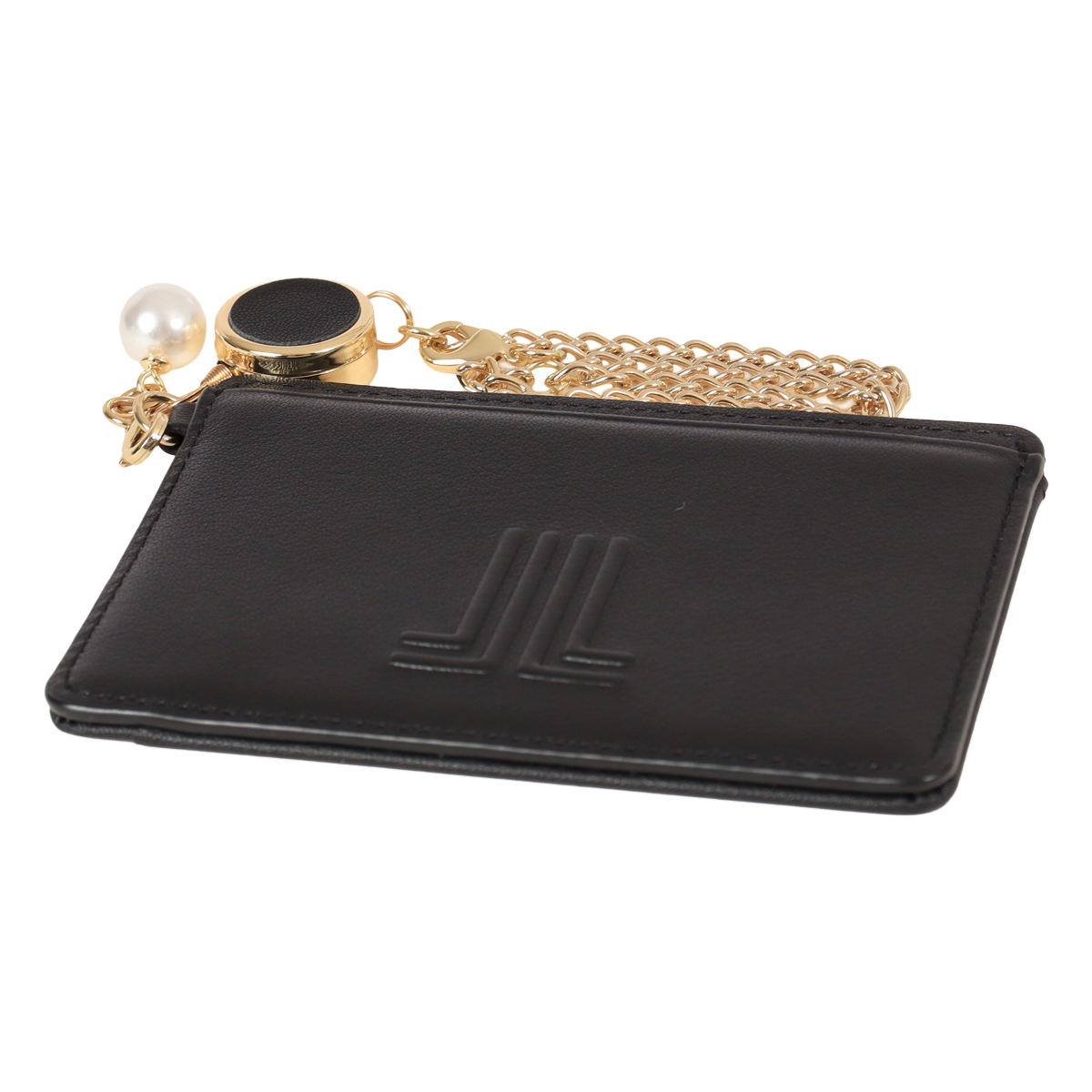 【レビュー投稿で+5％還元】ランバンオンブルー パスケース チェーン  本革 レディース イエナ 484725 LANVIN en Bleu 定期入れ リール付き パール ブランド 牛革 レザー 通学 通勤 就職 クリスマス_mp クリスマス_wp LANVIN en Bleu ランバンオンブルー パスケース チェーン 本革