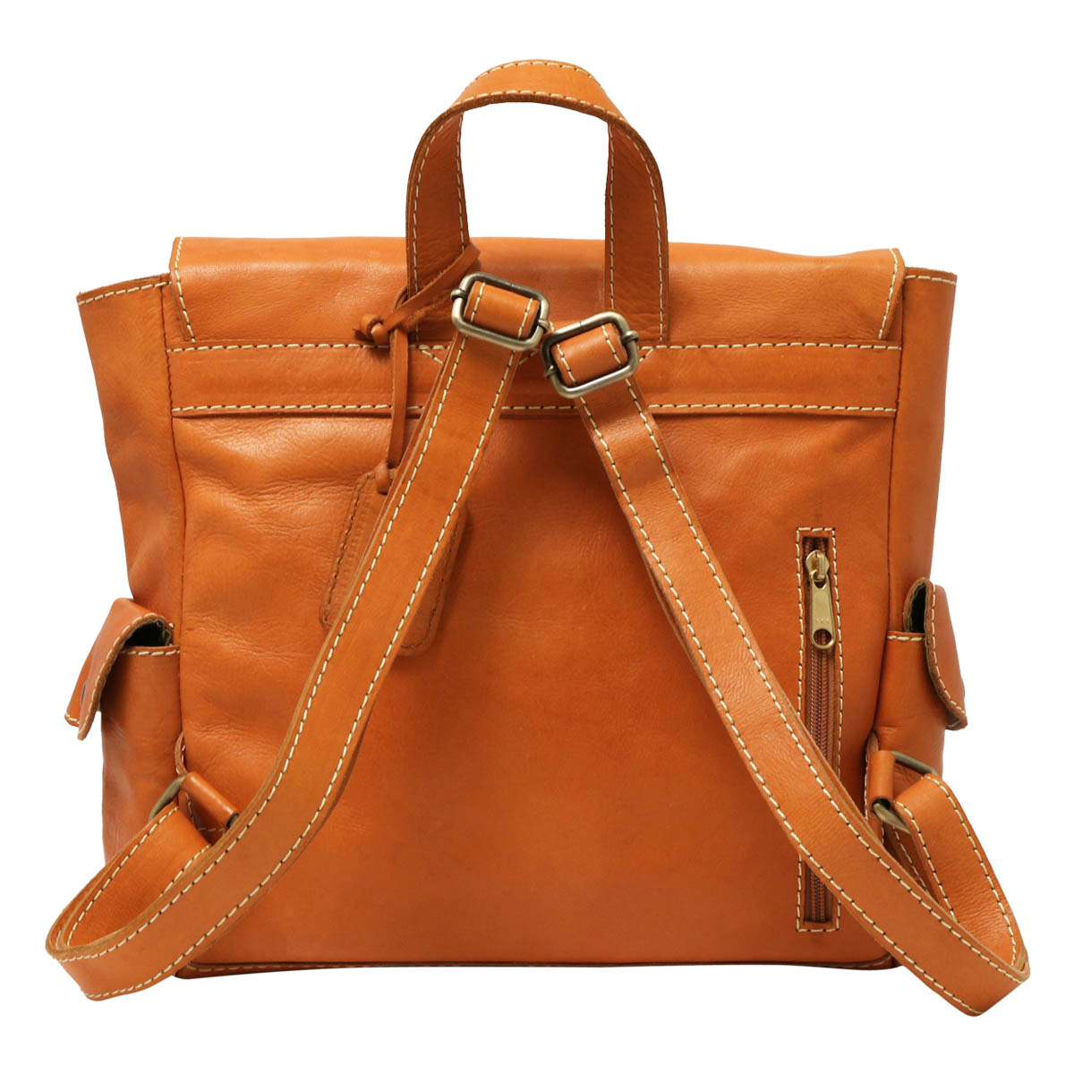 zucchero filato レザーリュック ブラウン シンプル 通勤 通学