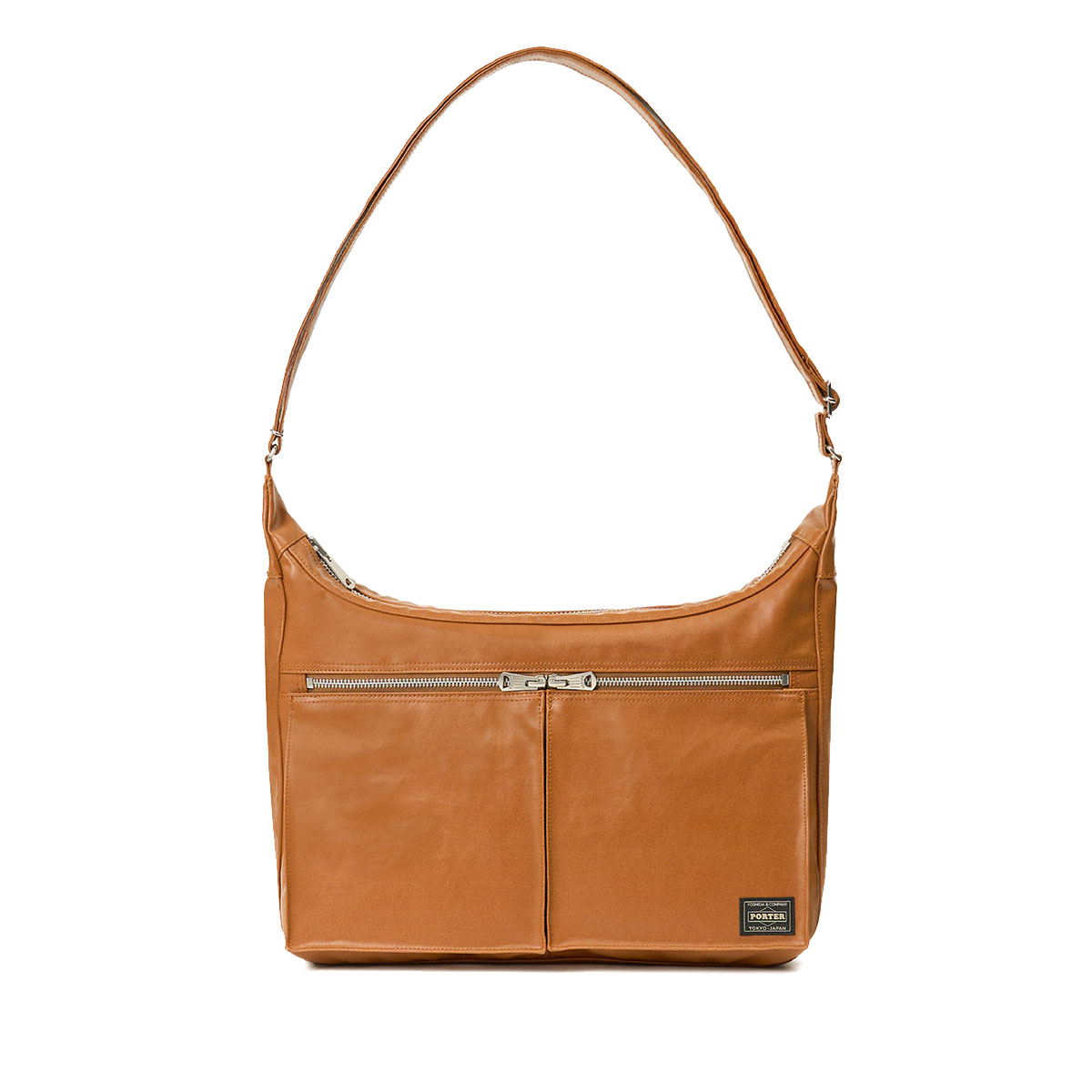 Porter フリースタイル　ハーフムーン　ショルダーバッグ　レザー　三日月　黒 ポーター PORTER フリースタイル ショルダーバッグ 三日月 ブラック