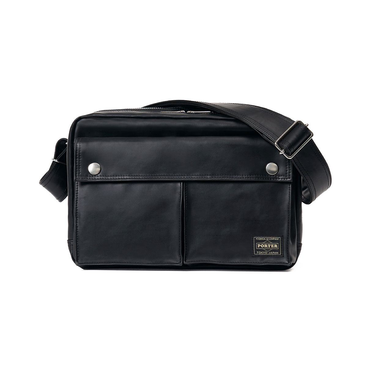 ポーター フリースタイル スリングバッグ ダブルジップ 707-15165 PORTER FREE STYLE ショルダーバッグ 斜め掛け 吉田カバン 日本製の画像