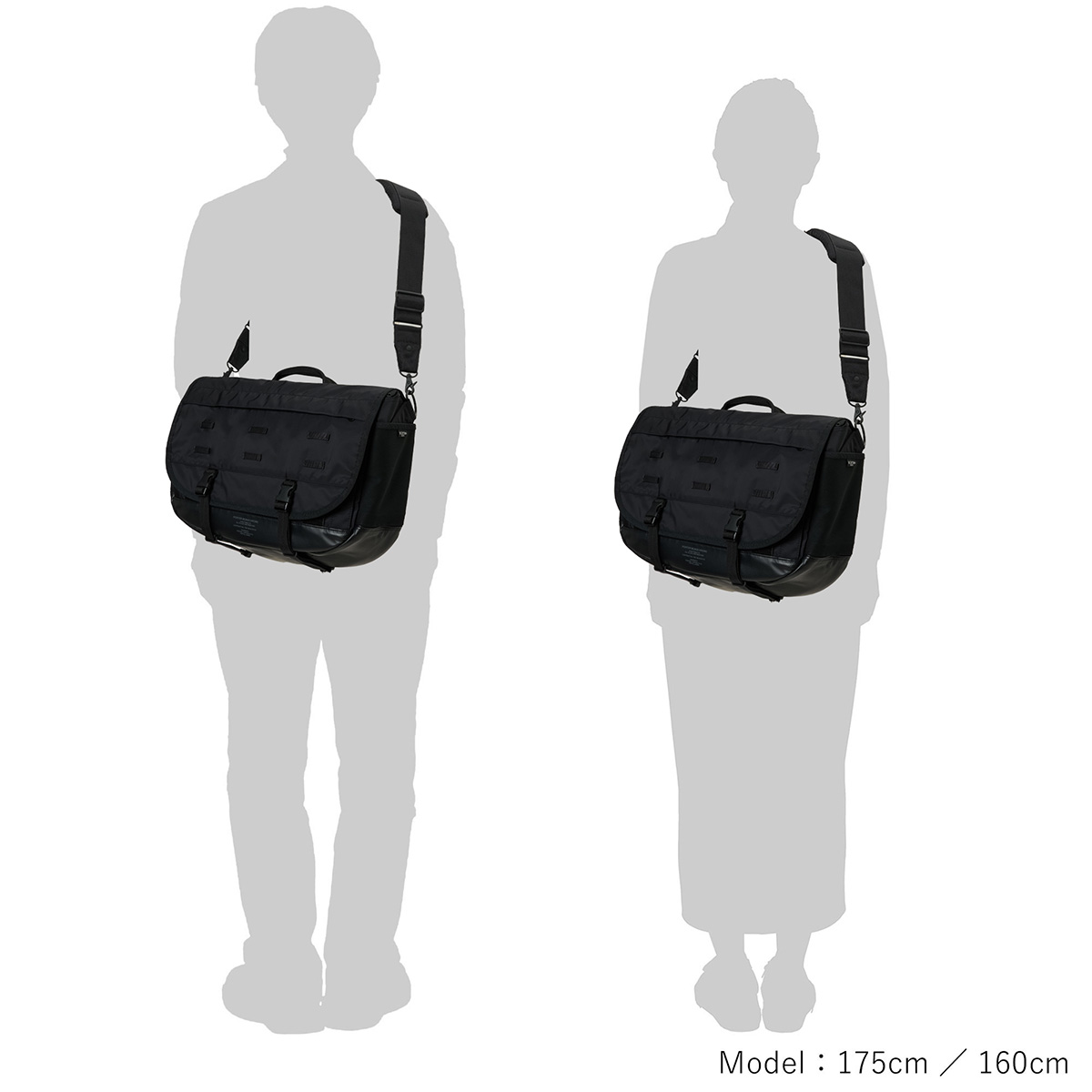PORTER ポーター モノクローム メッセンジャーバッグ 755-19846
