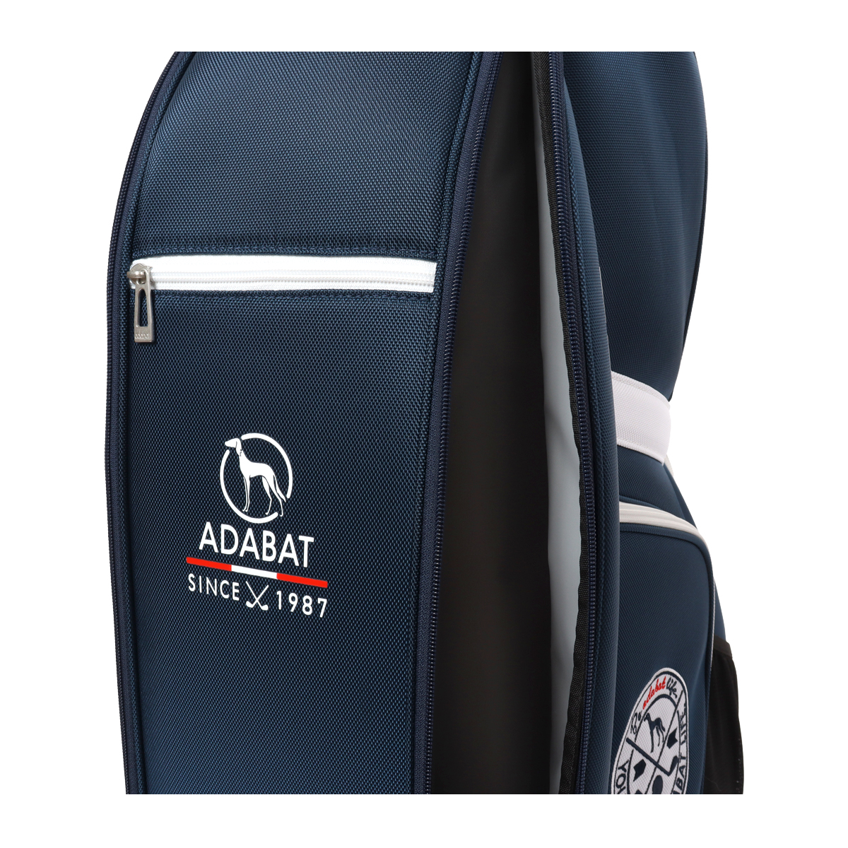 【美品】adabat（アダバット）ゴルフバッグ 口径9.0型/47インチ対応 adabat（アダバット） ゴルフ キャディバッグ カート型 9.0型 47インチ