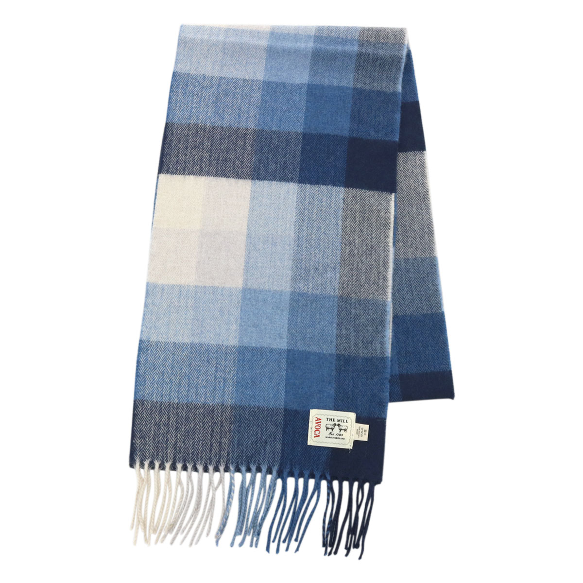 アヴォカ マフラー スカーフ MERINO SCARF レディース 手洗い可 AVOCA ストール 防寒 チェック メリノウール ウール