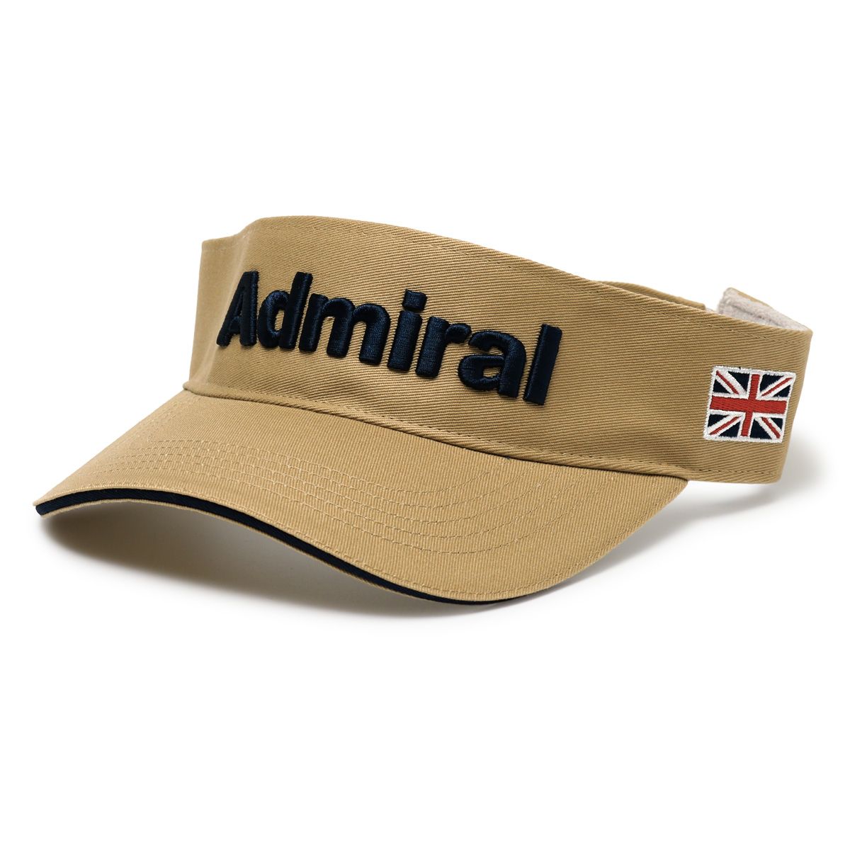 アドミラル ゴルフ サンバイザー メンズ ADMB324F ベーシック Admiral 帽子 刺繍 スポーツ アウトドア ランニング マラソン ウォーキング ツイル｜sacsbar｜04