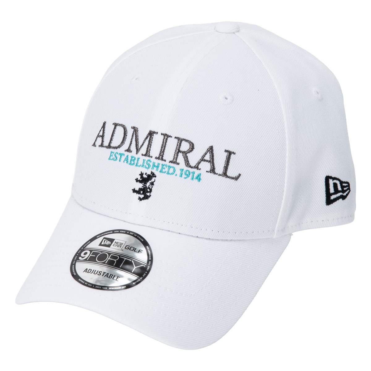 【新品】ダイヤモンドカップゴルフ キャップ 帽子 ロゴ入り GOLF グッズ 白 Admiral Golf（アドミラルゴルフ） アドミラル ゴルフ ニューエラ