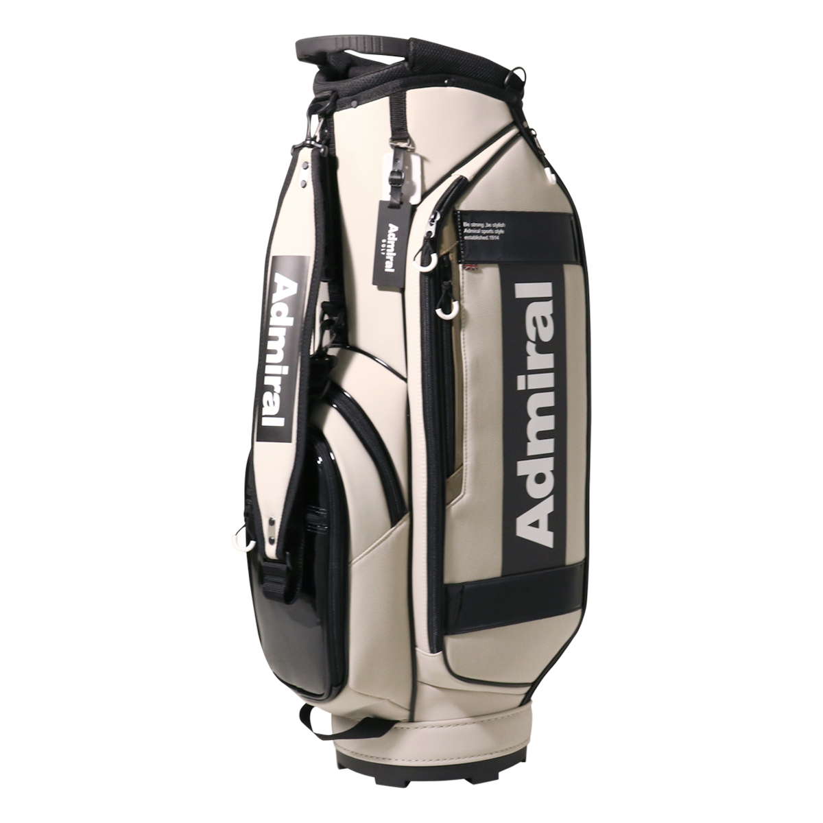 【お気にいる】 Admiral Golf アドミラル ゴルフ キャディバッグ カート式 4分割 ゴルフバッグ・キャディバッグ