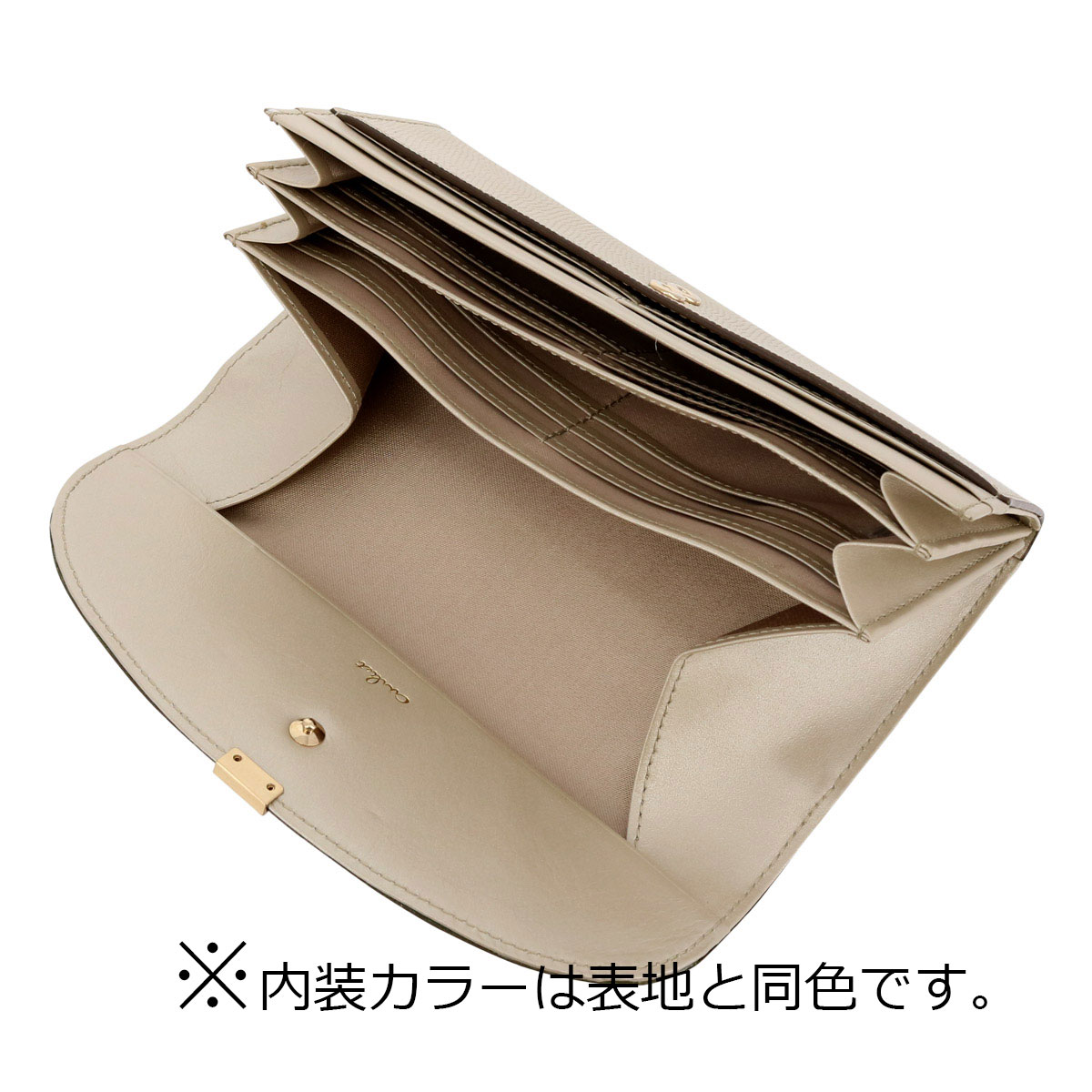 COMME CA（コムサ） エアリスト 長財布 かぶせ ギャルソン型 本革