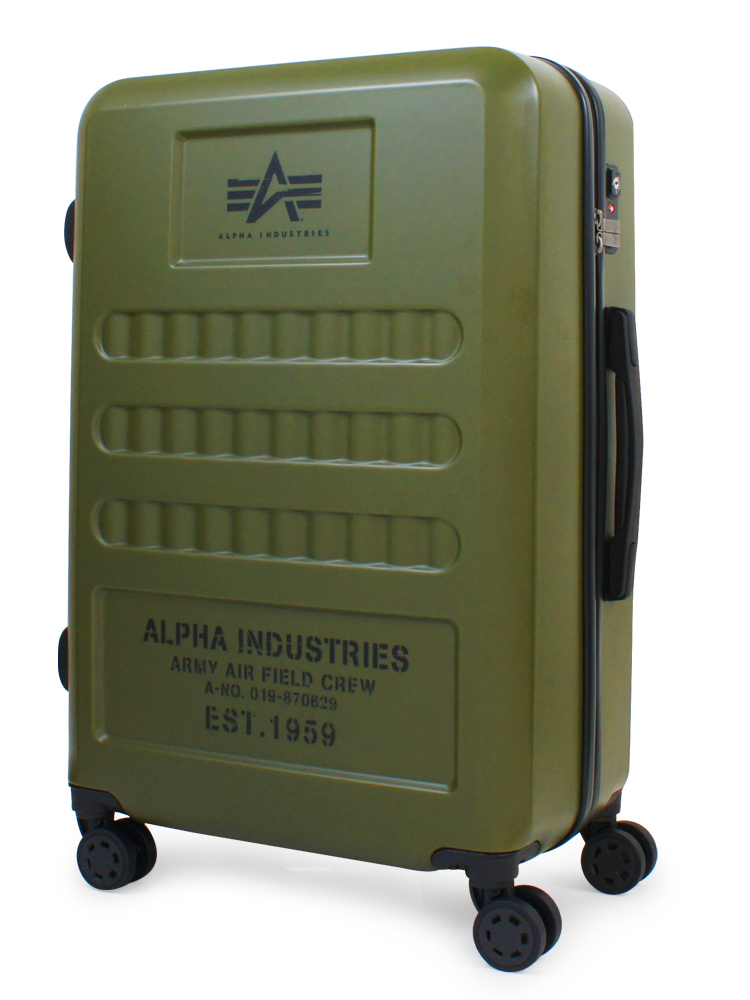 アルファ インダストリーズ スーツケース 65L 60cm 3.6kg 40065 ハード ファスナー TSAロック搭載