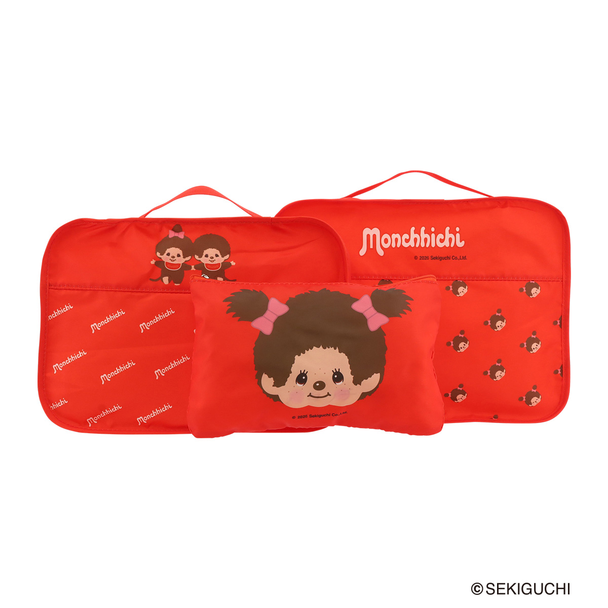 モンチッチ トラベルポーチ 3点セット レディースMonchhichi ポーチ