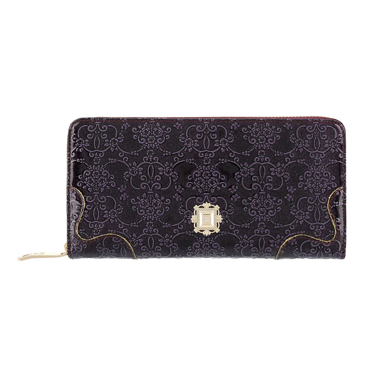 アナスイ 長財布 ラウンドファスナー ルーミー レディース 310490（新品番：316900） ANNA SUI 蝶 エンボス