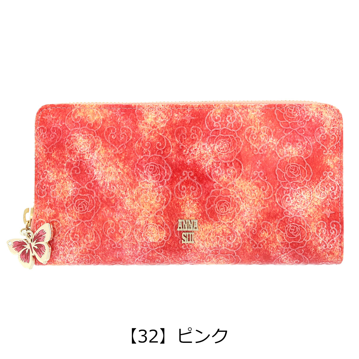 ベージュ アナスイ 311636 ANNA SUI 本革 レザー サックスバーPayPayモール店 - 通販 - PayPayモール 長財布 ラウンドファスナー ローズハート レディース ピンク