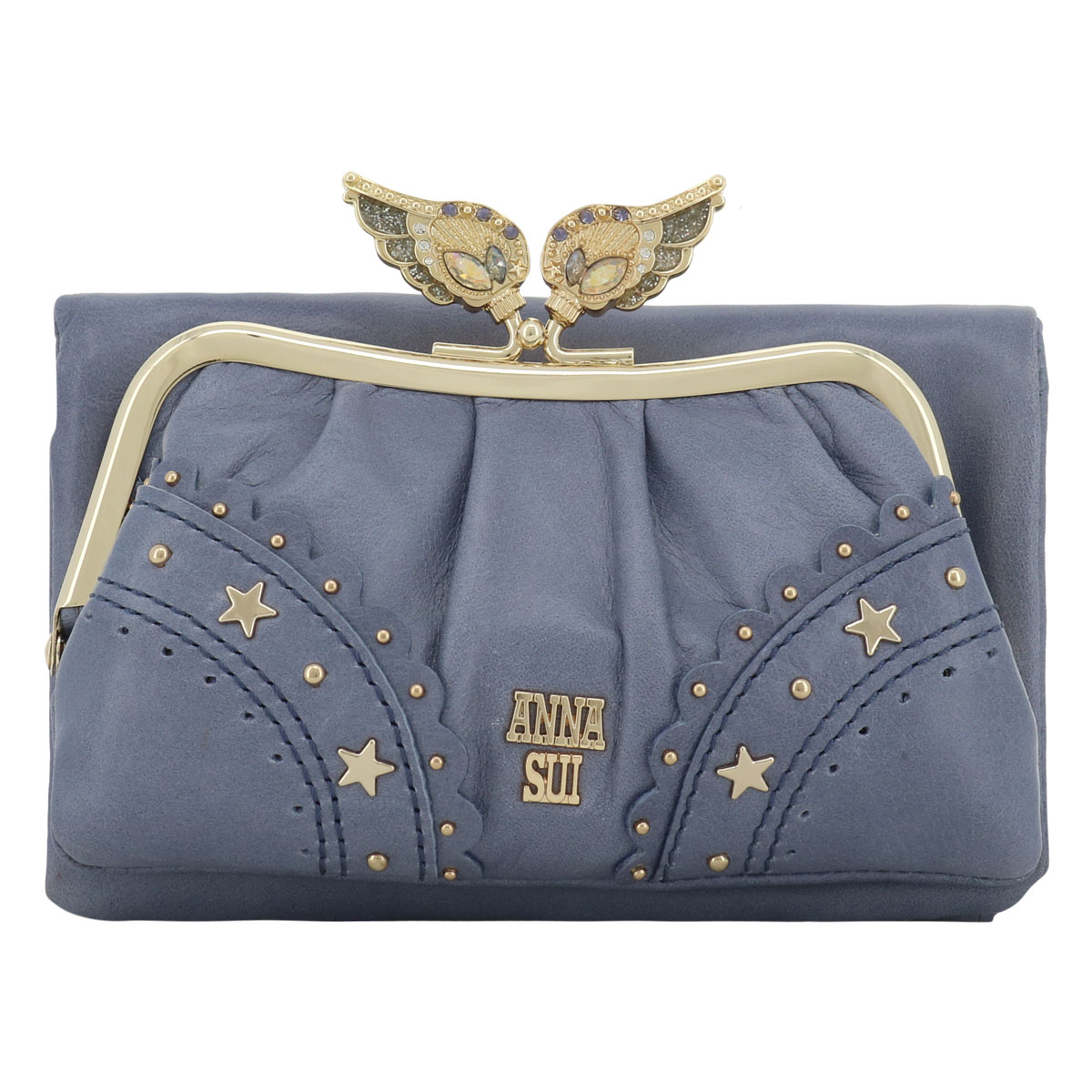 アナスイ 二つ折り財布 がま口 本革 レディース ニケ 316521 ANNA SUI