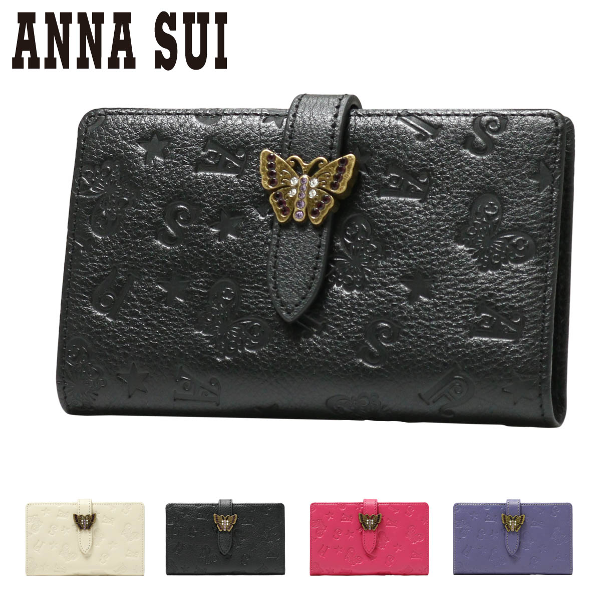 完売品！ジョイ♪【送料無料】新品◇ANNA SUI アナスイ◇本革 カード