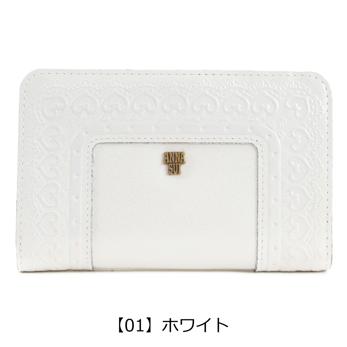 ANNA SUI アナスイ 財布 二つ折り 本革 L字ファスナー
