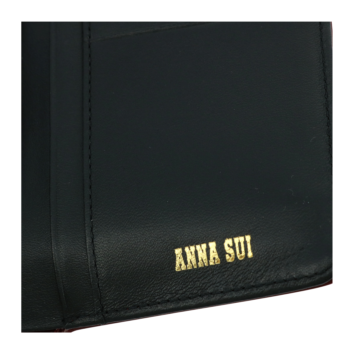 ANNA SUI アナスイ 二つ折り財布 がま口 本革 レディース