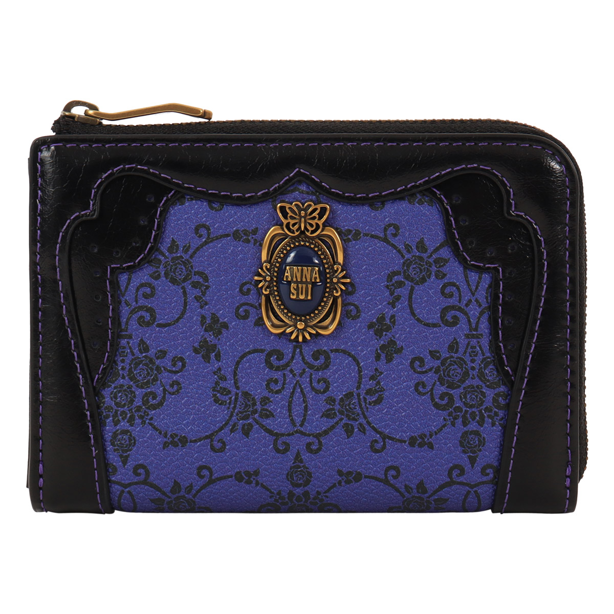 ANNA SUI アナスイ 財布 ミニ財布 L字ファスナー レディース