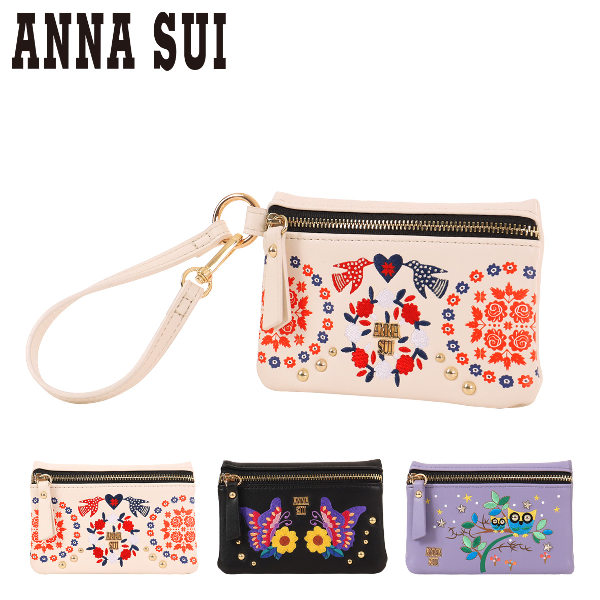 ANNA SUI（アナスイ） マルチケース ファミリアアート レディース