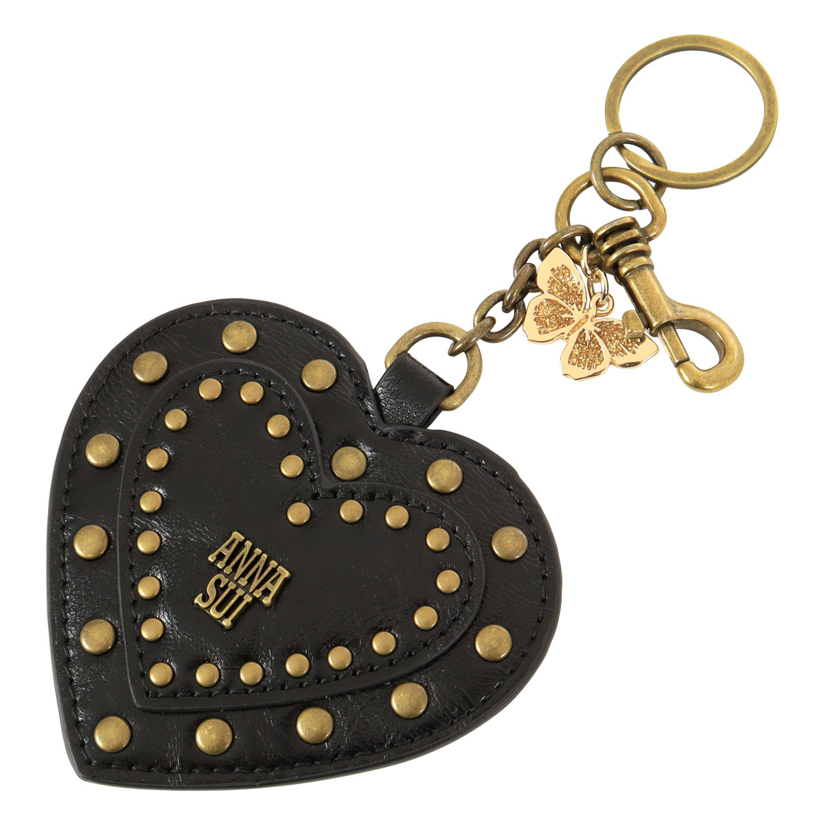 【美品】ANNA SUI レザー ハンドバッグ　バタフライチャーム　保存袋　黒 楽天市場】【中古】【バッグ】ANNA SUI アナ スイ レザー ハンドバッグ