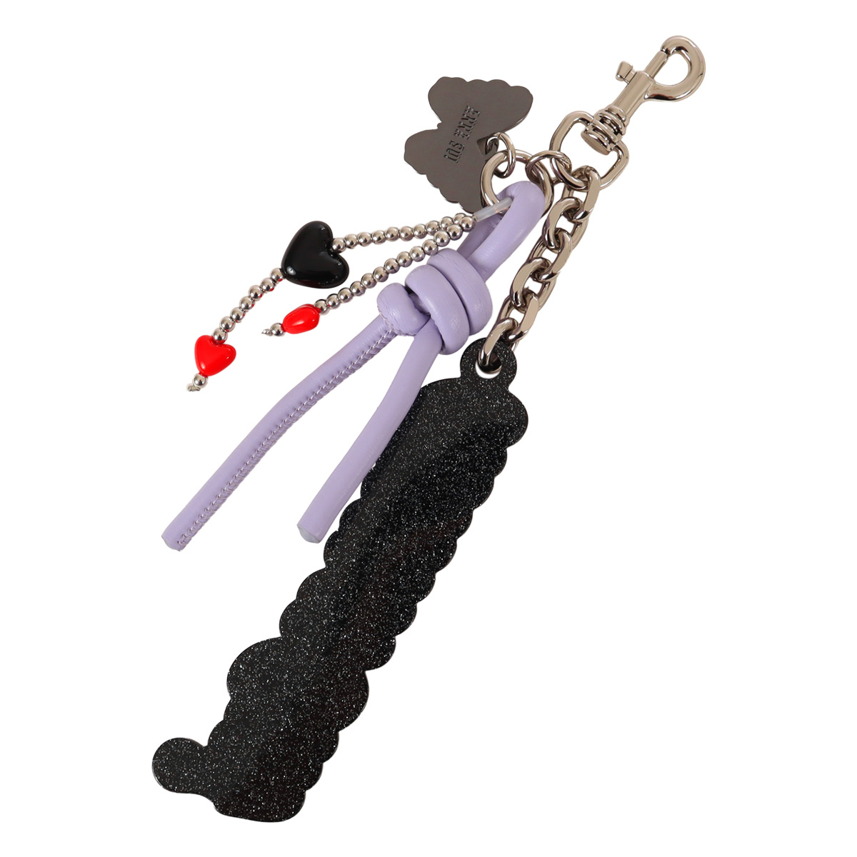 ANNA SUI（アナスイ） バッグチャーム ブランド ロゴ ハート 蝶 ロープ