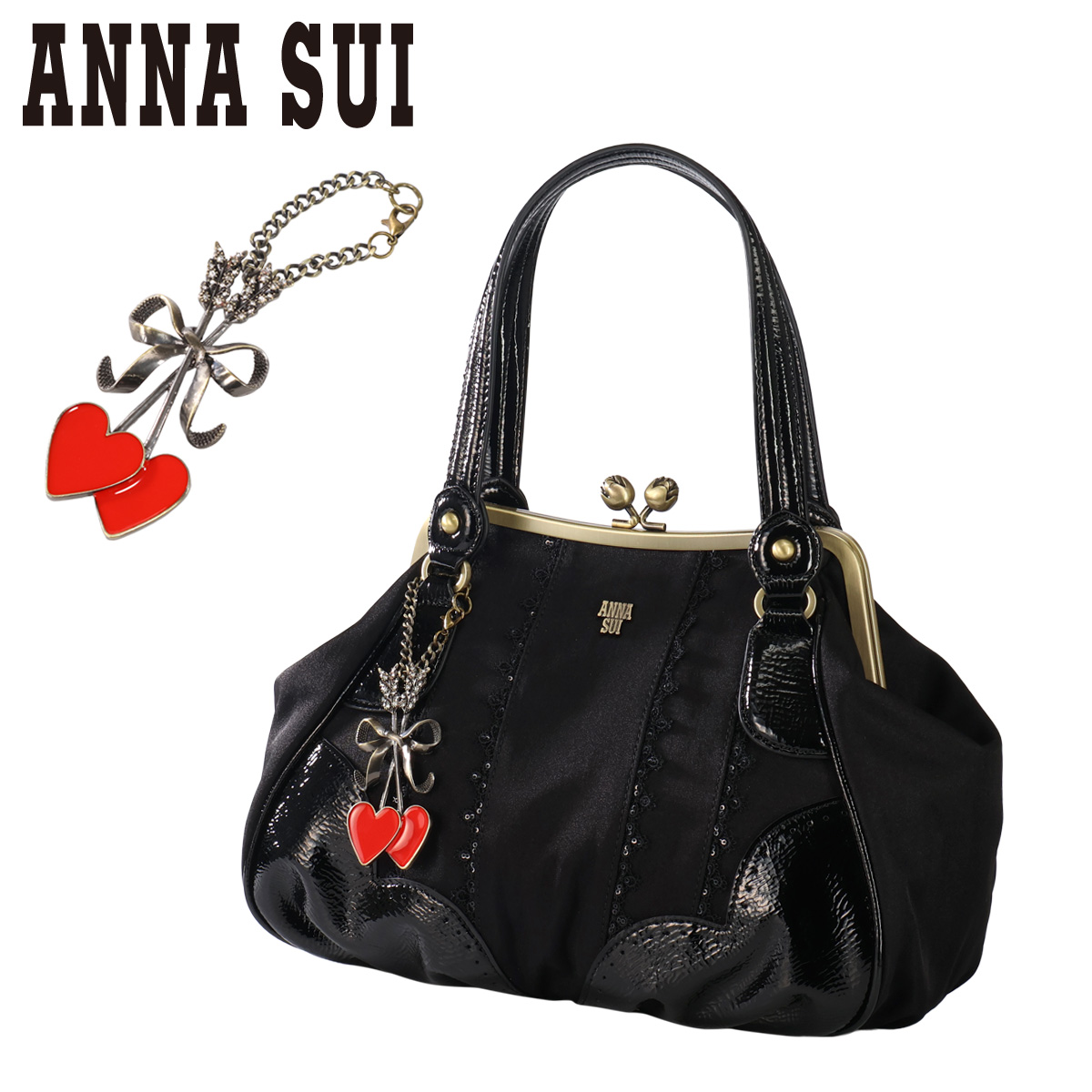 ANNA SUI（アナスイ） トートバッグ がま口 キューピットガーデン