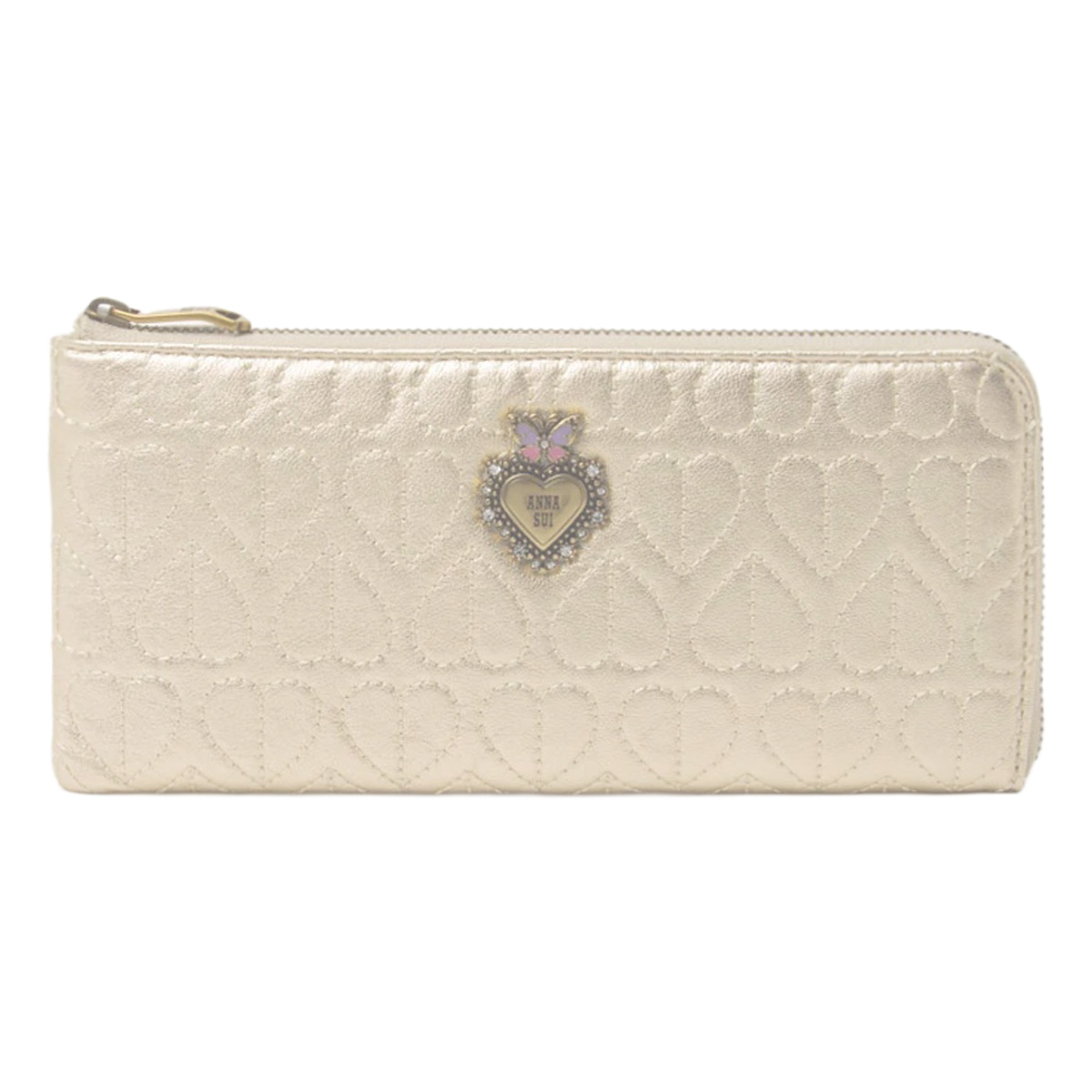ANNA SUI（アナスイ） 長財布 L字ファスナー 本革 レディース