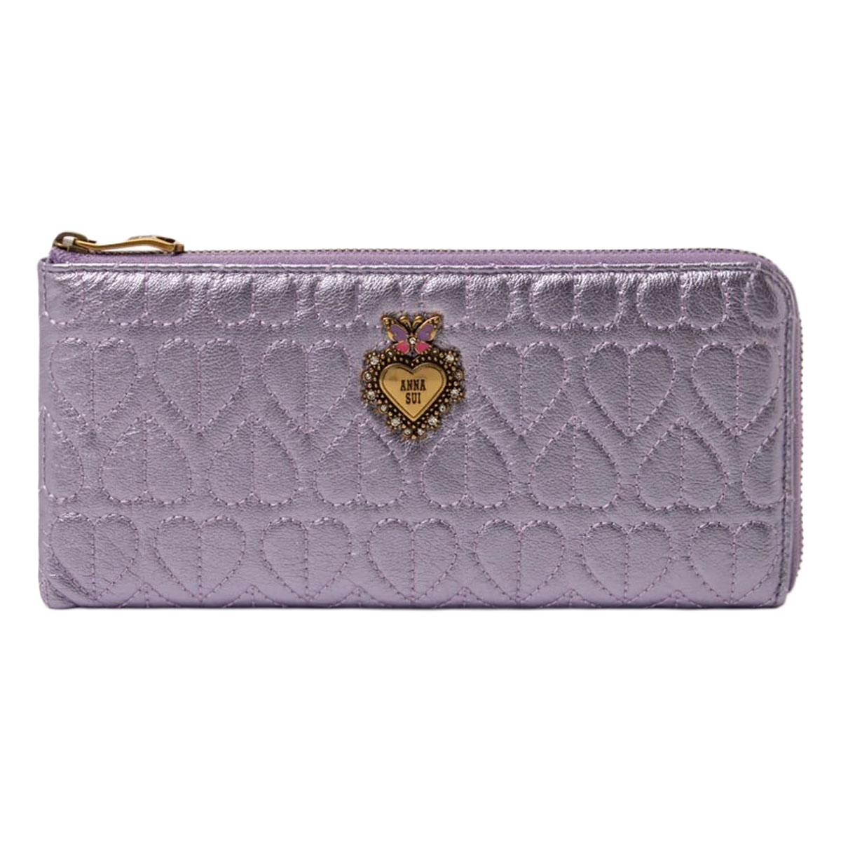 ANNA SUI（アナスイ） 長財布 L字ファスナー 本革 レディース