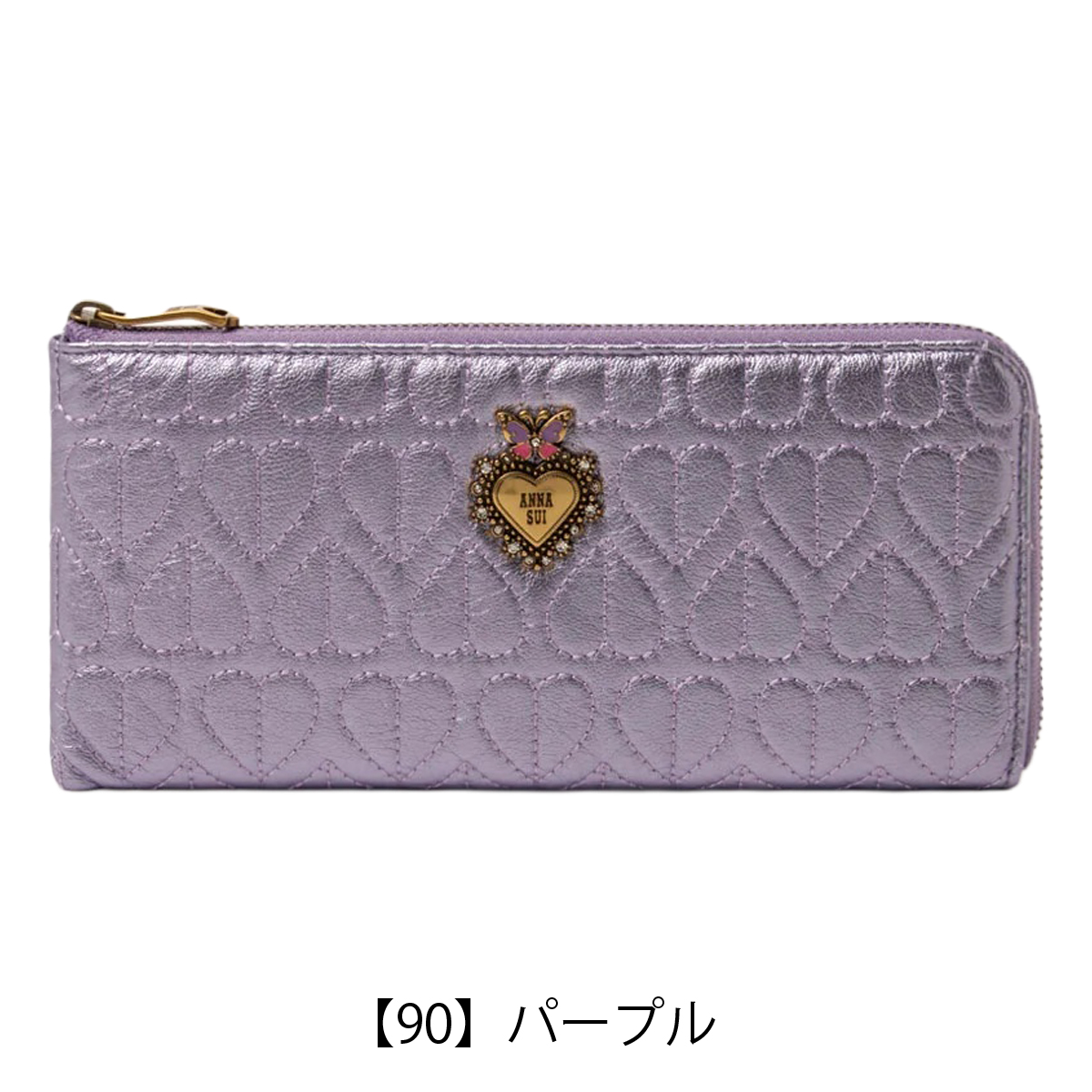 ANNA SUI（アナスイ） 長財布 L字ファスナー 本革 レディース