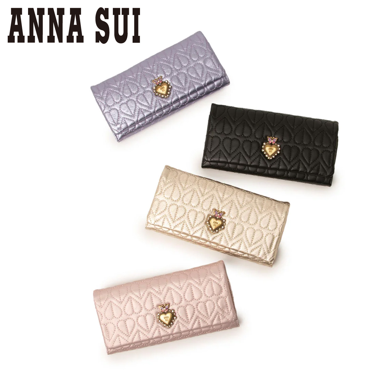 ANNA SUI（アナスイ） 長財布 かぶせ 本革 レディース ドリーミー