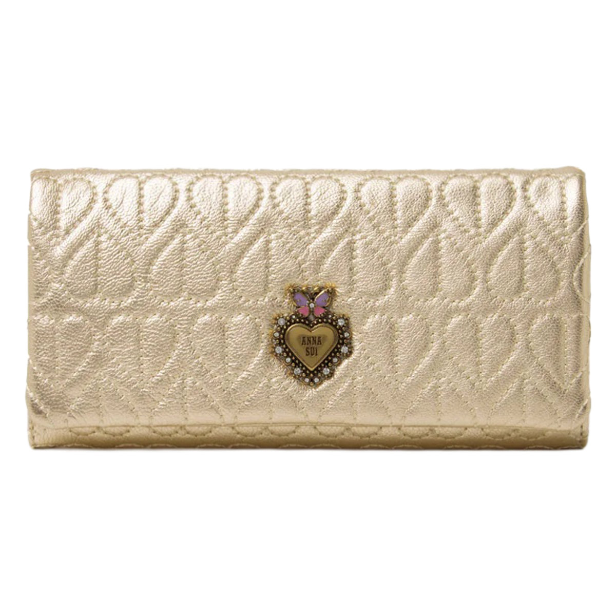 ANNA SUI（アナスイ） 長財布 かぶせ 本革 レディース ドリーミー 